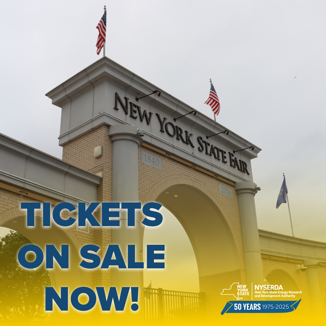 NYS Energy Research and Development Authority (@nyserda) on Twitter photo Get ready to make great memories this summer at the <a href="/NYSFair/">New York State Fair</a>! 🎡 Admission & parking are on sale now!
🎟️Single admission $8
🎟️Frequent fairgoer $25!
🎟️Free 65+ & children 12 & under
🚗 Parking $12
Fair opens 8/20! Get your tickets here: 🎢 nysfair.ny.gov Get ready to make great memories this summer at the <a href="/NYSFair/">New York State Fair</a>! 🎡 Admission & parking are on sale now!
🎟️Single admission $8
🎟️Frequent fairgoer $25!
🎟️Free 65+ & children 12 & under
🚗 Parking $12
Fair opens 8/20! Get your tickets here: 🎢 nysfair.ny.gov