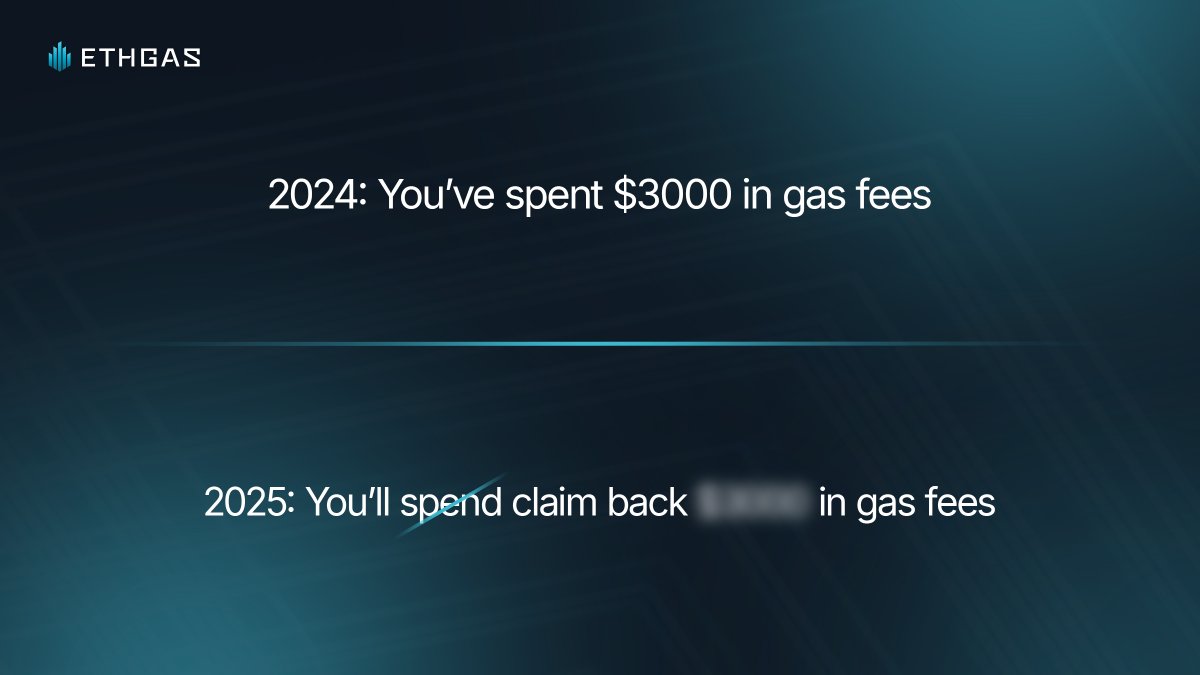 ETHGASofficial's tweet image. The cost of using Ethereum has scaled faster than the chain.
ETHGas introduces a rebate layer which shifts gas fees to the background.
Quietly correcting the base. ⛽️