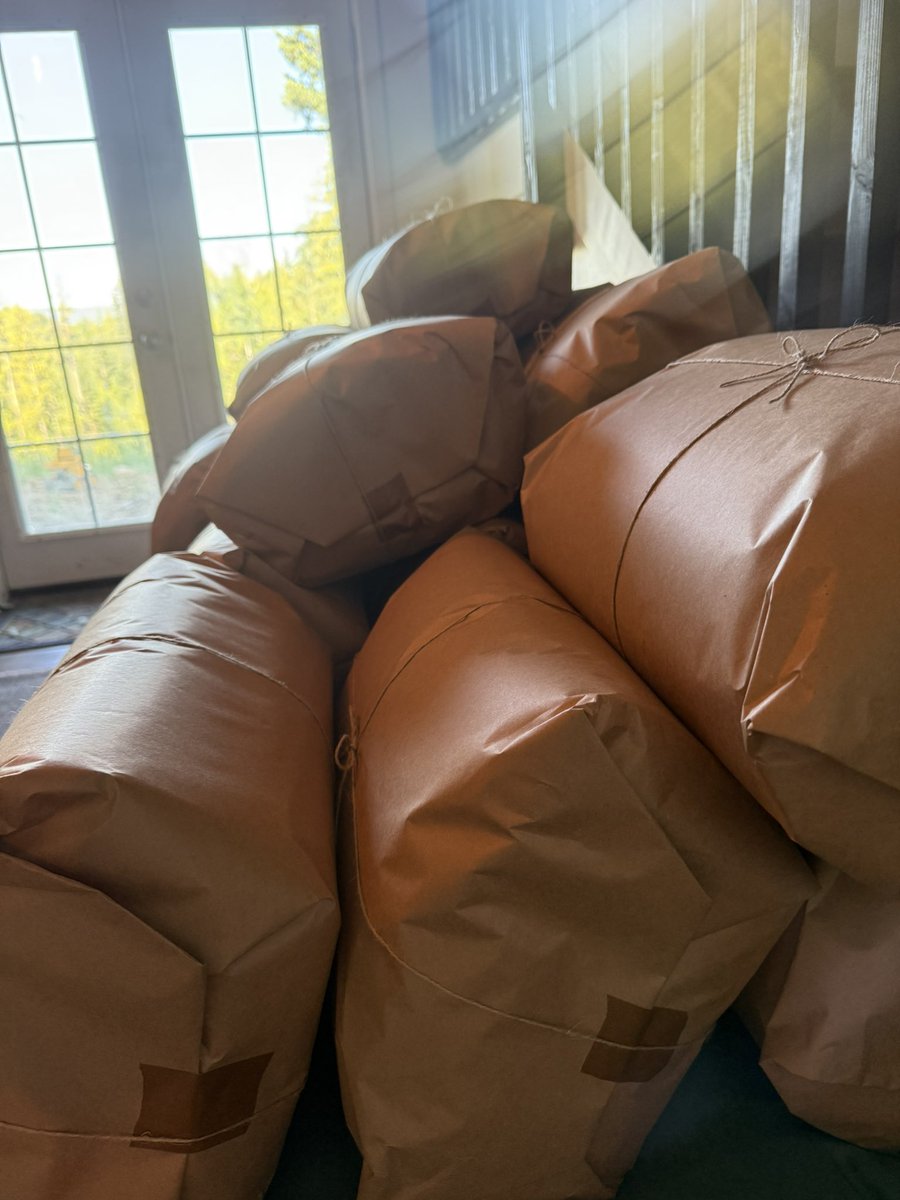 When we first started out my wife (Sierra) and I would cut, sew, and press each case and then carefully stuff with our cut and shaped carded wool batting. 

For the past 18 months we’ve hired our friend to cut and sew for us. She drops off pre-pressed cases and then I stuff, sew