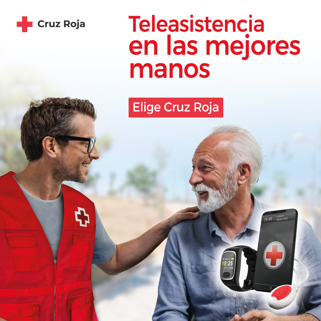 Un botón rojo que te da seguridad, compañía y tranquilidad.

La teleasistencia móvil fomenta la autonomía y ofrece una respuesta inmediata ante cualquier situación de emergencia.

Con este servicio de Cruz Roja estás en las mejores manos.

Llámanos 943 22 22 22