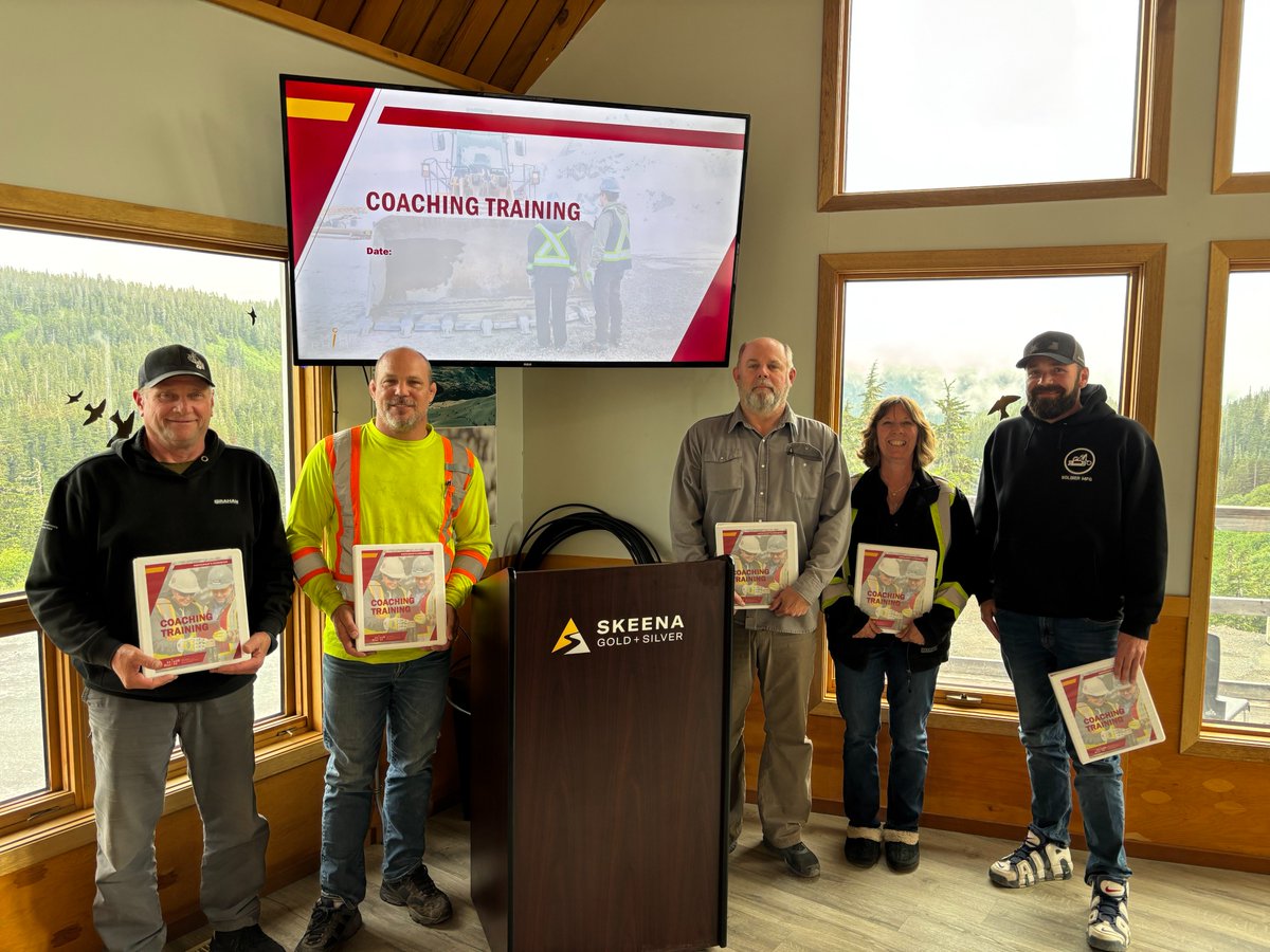 Congratulations to the 5 graduates of MiHR’s Coaching Training delivered by Skeena Gold and Silver at Eskay Creek Mine. Learn more about our other Occupational Training opportunities: mihr.ca/cmsds/occupati… #miningneedsyou