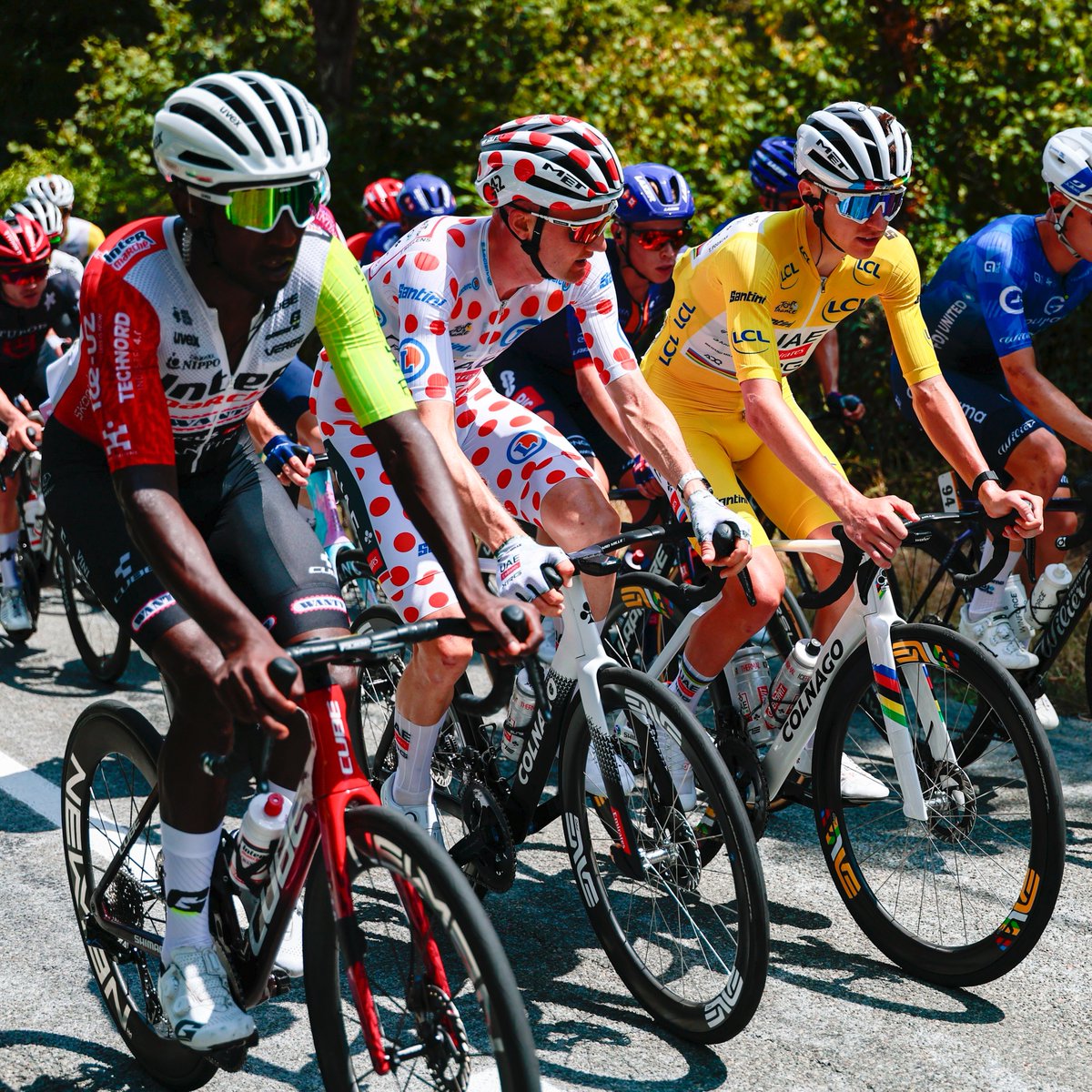 Chilling with the climbers of Tour de France 💛