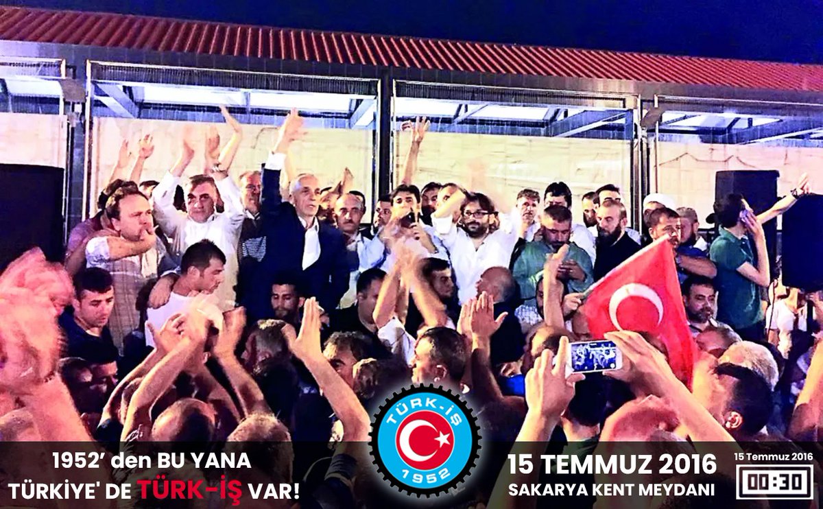 15 TEMMUZ BİLDİRİSİ

15 Temmuz 2016 tarihinde yaşanan darbe/işgal girişiminin dokuzuncu yıl dönümü nedeniyle TÜRK-İŞ yazılı bir açıklama yaptı.

Açıklamada şu ifadelere yer verildi:

“Milletimize ve iradesini temsil eden Türkiye Büyük Millet Meclisi’ne, askerine, polisine