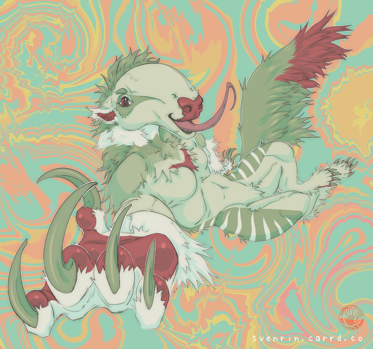 Svenrin_'s tweet image. attack on @Salsa_Anteater !
had a lot of fun wth the perspective on this one :&amp;gt;

#artfight2025 #Artfightteamcrystals