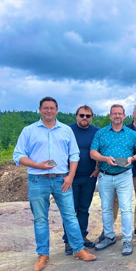 Semi Corporate 🤷🏻♂️ (@semicorporate) on Twitter photo From left to Right : Alexis Brunelle-Duceppe, MP for Lac-Saint-Jean, Mario Simard, MP for Jonquière, Yves-François Blanchet, Leader of the Bloc Québécois on their recent visit to <a href="/FirstPhosphate/">First Phosphate Corp</a> Corp’s Bégin-Lamarche property.
$PHOS.C $FRSPF
Quebec Canada <a href="/mining/">MINING.COM</a> From left to Right : Alexis Brunelle-Duceppe, MP for Lac-Saint-Jean, Mario Simard, MP for Jonquière, Yves-François Blanchet, Leader of the Bloc Québécois on their recent visit to <a href="/FirstPhosphate/">First Phosphate Corp</a> Corp’s Bégin-Lamarche property.
$PHOS.C $FRSPF
Quebec Canada <a href="/mining/">MINING.COM</a>