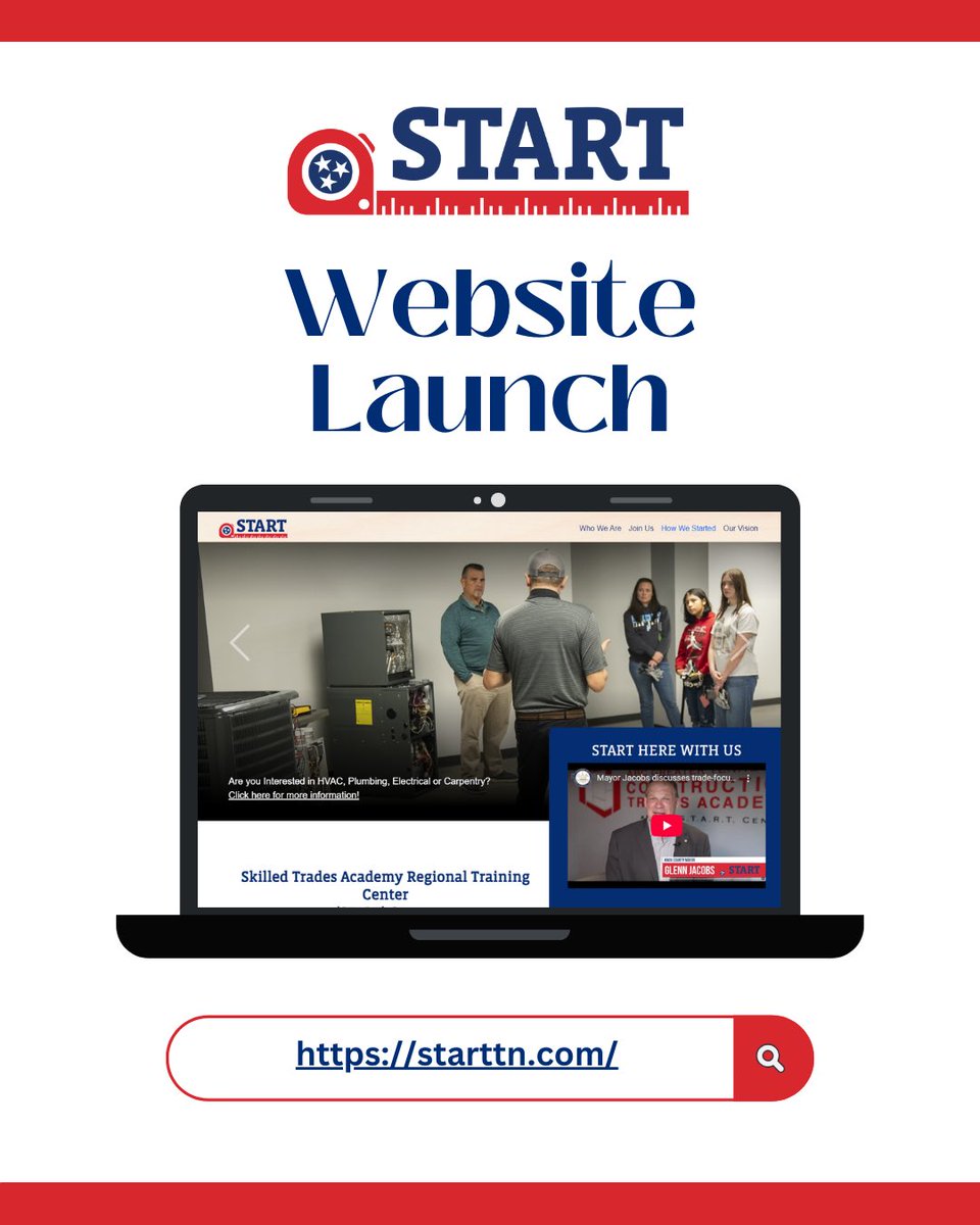 KnoxGov's tweet image. Big news! Our START Center webpage is live! Explore skilled trades programs, connect with career opportunities, and get involved with a workforce initiative that’s building a stronger future. Visit starttn.com #STARTKnox #SkilledTrades #workfordevelopment