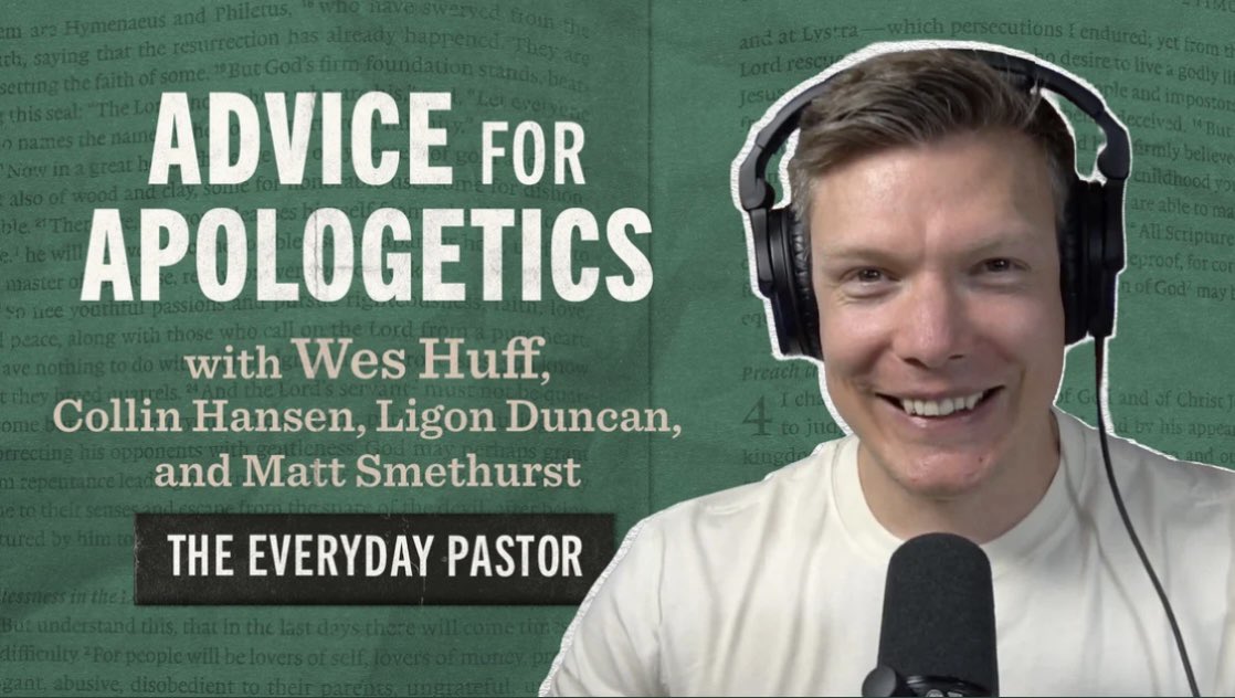 MattSmethurst's tweet image. Here’s the conversation with @WesleyLHuff.
Hope it encourages you as much as it encouraged @LigonDuncan, @CollinHansen, and me.
bit.ly/weshuffepisode