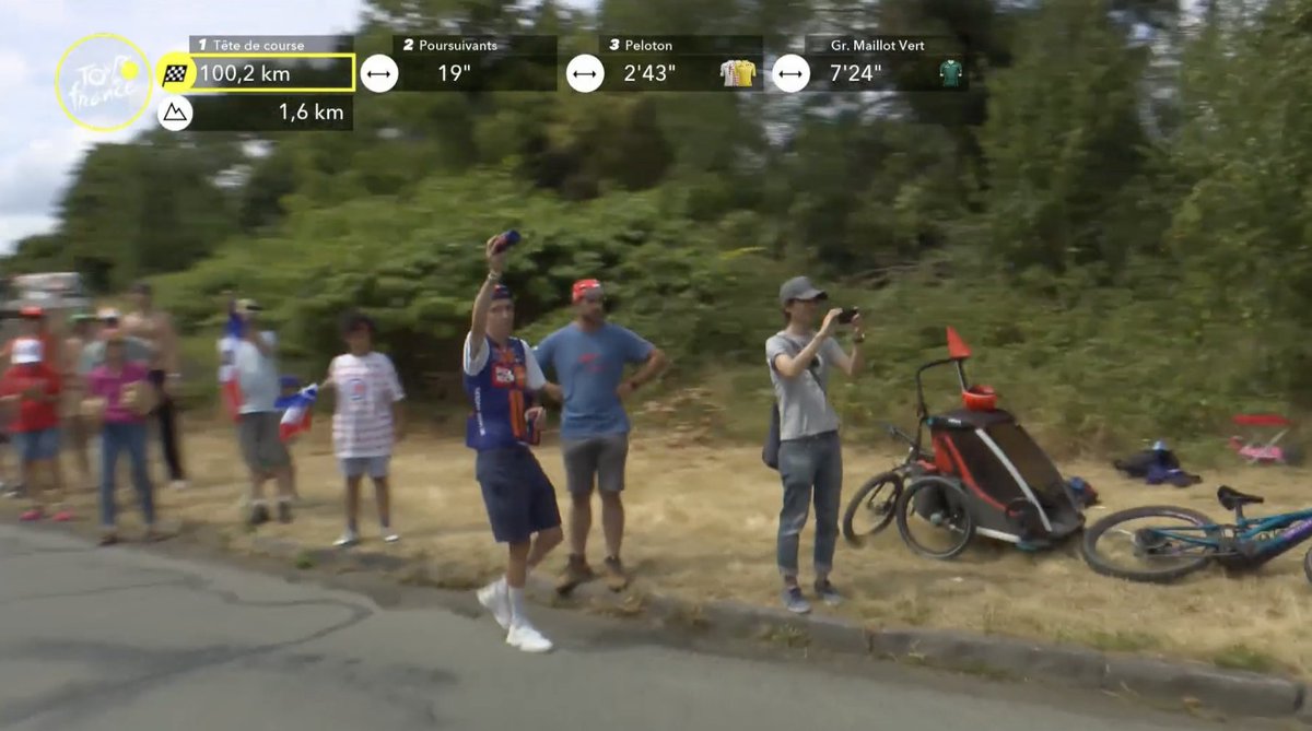 Nice to see the recently retired Romain Bardet handing out bottles for <a href="/picnicpostnl/">Team Picnic PostNL</a> 🤩🇫🇷

#TDF2025