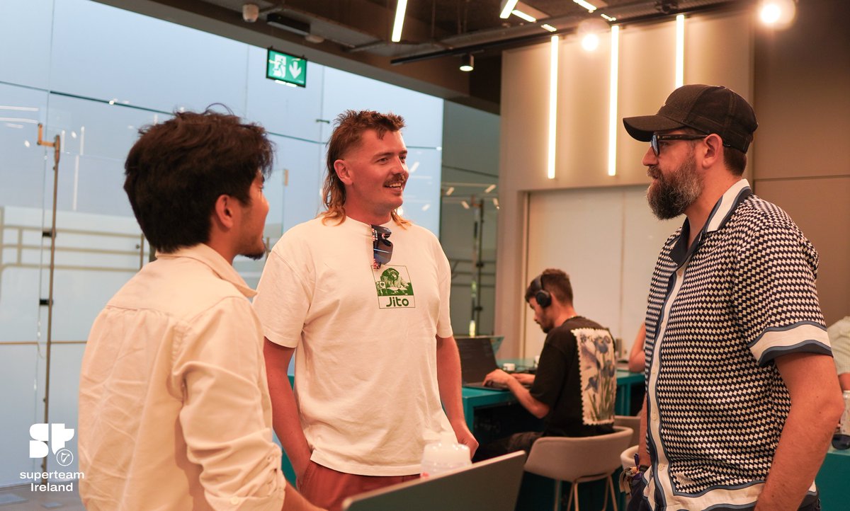 Superteam IE (@superteamie) on Twitter photo Last Friday, Superteam Ireland brought the energy to <a href="/dogpatchlabs/">Dogpatch Labs</a>⚡️
ST Lead, <a href="/A_gutierro/">Alejandro Gutierrez</a>, gathered the members to present everything that the Irish Superteam has achieved since its inception.
Here's a quick taster:
✅ Fastest growing Web3 community in Ireland by stats
✅ Best Last Friday, Superteam Ireland brought the energy to <a href="/dogpatchlabs/">Dogpatch Labs</a>⚡️
ST Lead, <a href="/A_gutierro/">Alejandro Gutierrez</a>, gathered the members to present everything that the Irish Superteam has achieved since its inception.
Here's a quick taster:
✅ Fastest growing Web3 community in Ireland by stats
✅ Best