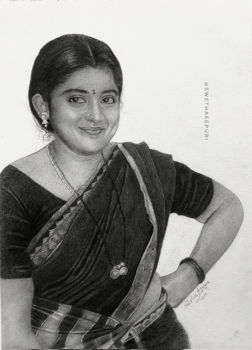 swethaeepuri's tweet image. Character Pencil drawing done by me:)
@i_nivethathomas 
#swethaeepuri #drawing #35chinnakathakaadu