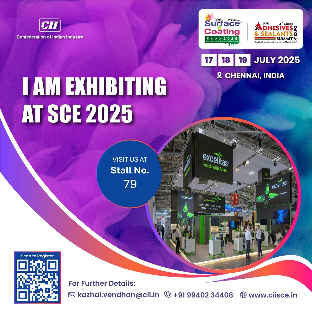 We’re headed to India for #SurfaceCoatingExpo 2025! Join us July 17–19 at Booth #79 as we showcase our latest #UVcuring &amp; #IRheating &amp; drying solutions across our trusted Noblelight, Fusion UV, Phoseon &amp; OmniCure brands. 

🔗 ow.ly/y55S50Wp8JB #IndustrialInnovation