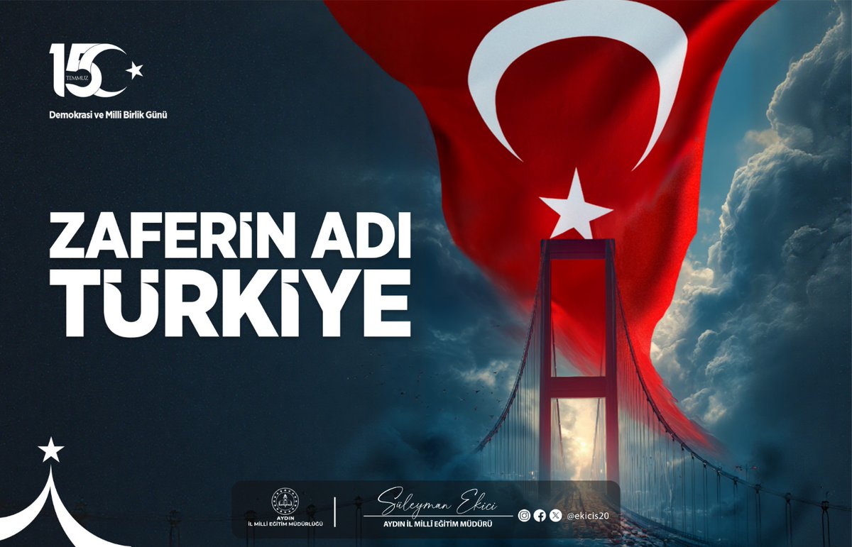 Aydın İl Millî Eğitim Müdürlüğü (@aydin_mem) on Twitter photo 🇹🇷 Gecenin karanlığını milletin iradesi aydınlattı!
15 Temmuz’da sokakları aydınlatan; cesaretin, inancın ve vatan aşkının ışığıydı.
🇹🇷 Bu ruh hep yaşayacak!
#ZaferinAdıTürkiye🇹🇷
#15Temmuz2025
#Vatanİçin
<a href="/tcmeb/">Millî Eğitim Bakanlığı</a> <a href="/ekicis20/">Süleyman EKİCİ</a> 🇹🇷 Gecenin karanlığını milletin iradesi aydınlattı!
15 Temmuz’da sokakları aydınlatan; cesaretin, inancın ve vatan aşkının ışığıydı.
🇹🇷 Bu ruh hep yaşayacak!
#ZaferinAdıTürkiye🇹🇷
#15Temmuz2025
#Vatanİçin
<a href="/tcmeb/">Millî Eğitim Bakanlığı</a> <a href="/ekicis20/">Süleyman EKİCİ</a>
