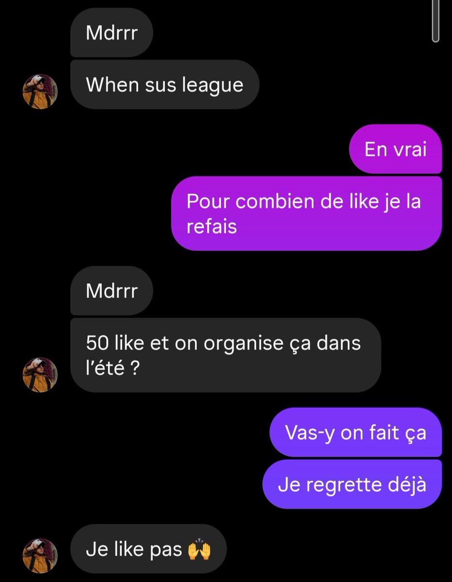 Ouais avec <a href="/Corti_LZTD/">NP | 𝕄𝕒𝕕𝕖𝕝𝕚𝕟𝕖 𝔽𝕒𝕟 𝕒𝕔𝕔𝕠𝕦𝕟𝕥</a> on a dit ça
Faites en ce que vous voulez
Ignorez svp