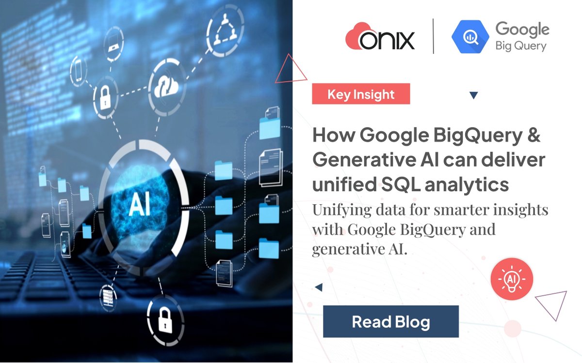 Revolutionize your data analysis with unified SQL analytics. Our latest blog explores how Google BigQuery and Generative AI are transforming how enterprises gain insights from diverse data types.

Read the full blog to explore unified SQL analytics: bit.ly/3GO6LTU
