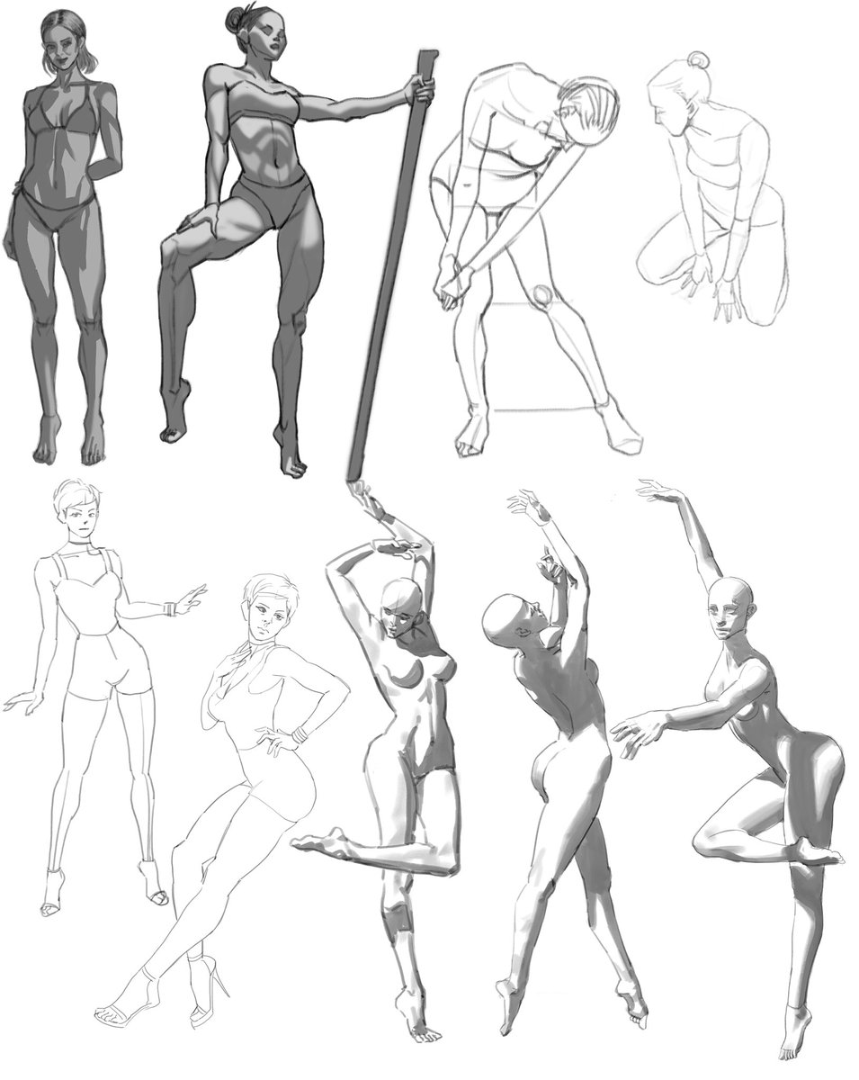 tiodtsuj8's tweet image. Daily croquis 7
#100DayChallenge 
#그림러𝕏친소
