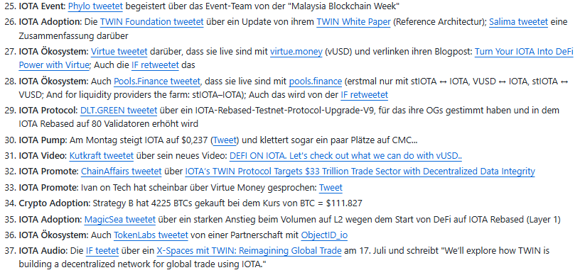 Vrom14286662's tweet photo. Hier die Themen aus der letzten Woche für den heutigen IOTA Stammtisch:
https://t.co/egKcei0t77
Wie immer am Montag um 20:15 Uhr im @einfachIOTA Discord:
https://t.co/Ge2Xr0QoMK https://t.co/SfY3JQgNTa