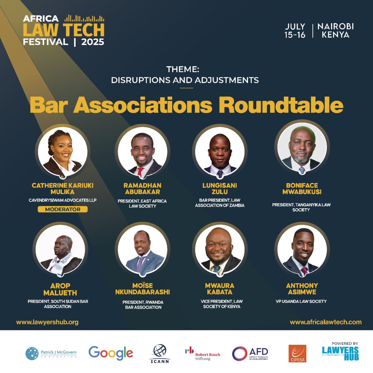 The Bar Associations Roundtable happening at the 
#africalawtechfestival2025
#ALTF2025 #LawTech #LawyersHub