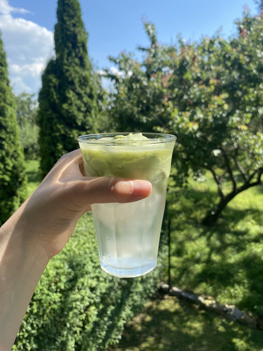 jbgood777's tweet image. first time making coconut cloud matcha. not bad
