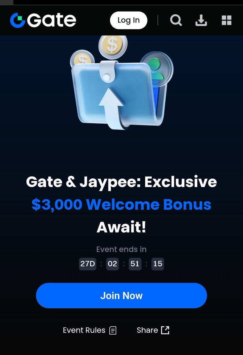 JayPee x Gate_io Exclusive Event is here

- Go to gate.com/campaigns/1493 and register via Jaypee's link to gain $5 futures bonus, for the first 50 users only

- Deposit $50 and trade more than $5,000 to gain $10 futures bonus

- Deposit $200 and trade more than $20,000 to gain
