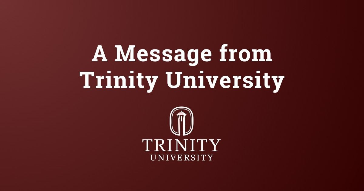 Trinity_U's tweet image. Dear Trinity Community,
It is with profound sadness and the permission of his family that we share that Aidan Heartfield ’26, a Trinity University marketing major, was found deceased following the catastrophic Guadalupe River flooding.
Aidan was a cherished member of our campus…