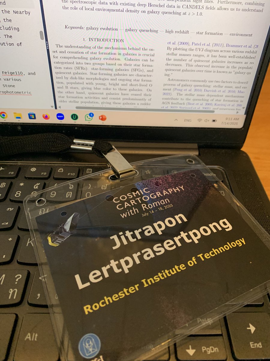 Attending the Cosmic Cartography with Roman conference.
I’m so excited to present my research here. 
#RomanCartography