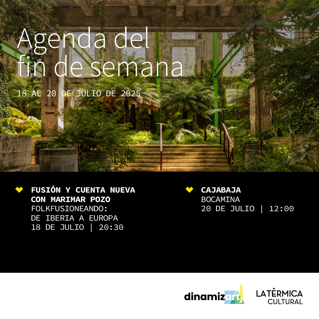 La Térmica Cultural (@termicacultural) on Twitter photo 🗓️ AGENDA | Este fin de semana nuestro auditorio acoge dos actuaciones de <a href="/dinamizartj/">Dinamiz-ARTj</a> centradas en la música de raíz ⬇️ 🗓️ AGENDA | Este fin de semana nuestro auditorio acoge dos actuaciones de <a href="/dinamizartj/">Dinamiz-ARTj</a> centradas en la música de raíz ⬇️