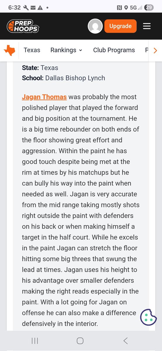 Jagan Thomas, eval from <a href="/PHCircuit/">Prep Hoops Circuit 🏀</a> 
<a href="/GASOMass/">Ryan Massad 🔎</a> <a href="/GradyMajors/">Grady Majors</a> <a href="/JayFryeNBA/">Jay Frye</a> <a href="/SJBasketball14/">Snoop Johnson BBall Report</a> <a href="/BishopLynch/">Bishop Lynch High School</a> #Leadership
