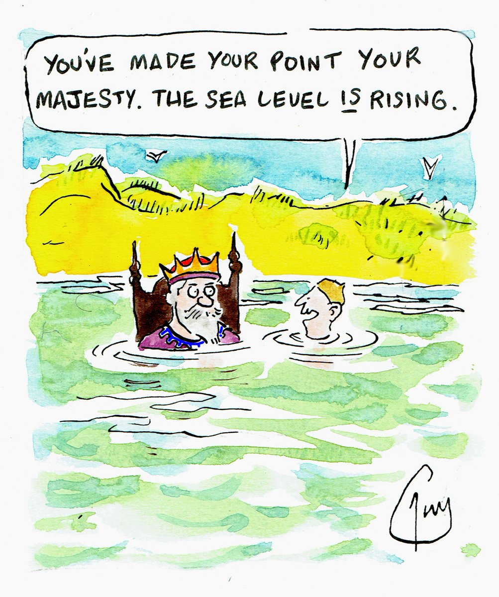 My cartoon for Tuesday's <a href="/MetroUK/">Metro</a> <a href="/MetroPicDesk/">Metro Picture Desk</a> #climatewatch #ClimateCatastrophe #climatechange #sealevels #risingsea