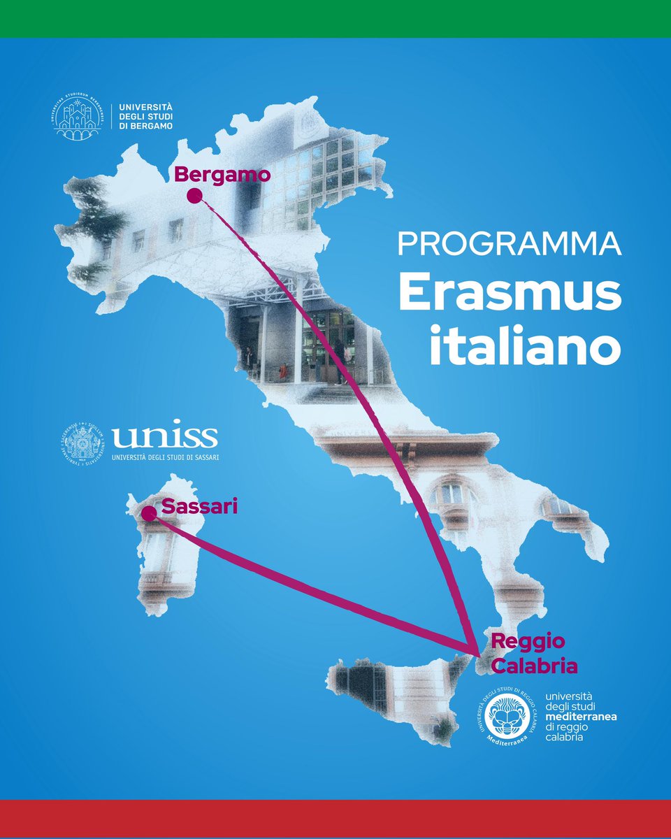 📚 Il Programma Erasmus Italiano promuove e sostiene lo scambio reciproco di studenti iscritti ai corsi di laurea, di laurea magistrale, o di laurea magistrale a ciclo unico.

ℹ️ Per tutte le info 👉 unirc.it/internazionale…