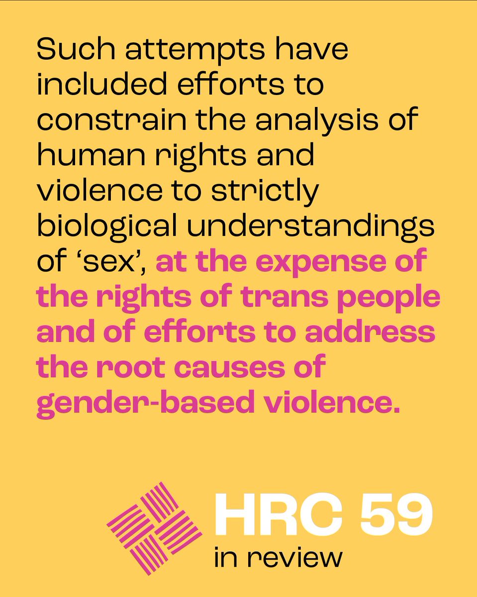 SexualRights's tweet image. Did you miss it? Here’s what happened at #HRC59! We've prepared our highlights of this session on resolutions, panels, statements, UPR outcomes and side-events.
Read our full round-up of this session here: buff.ly/bb9Wt1W