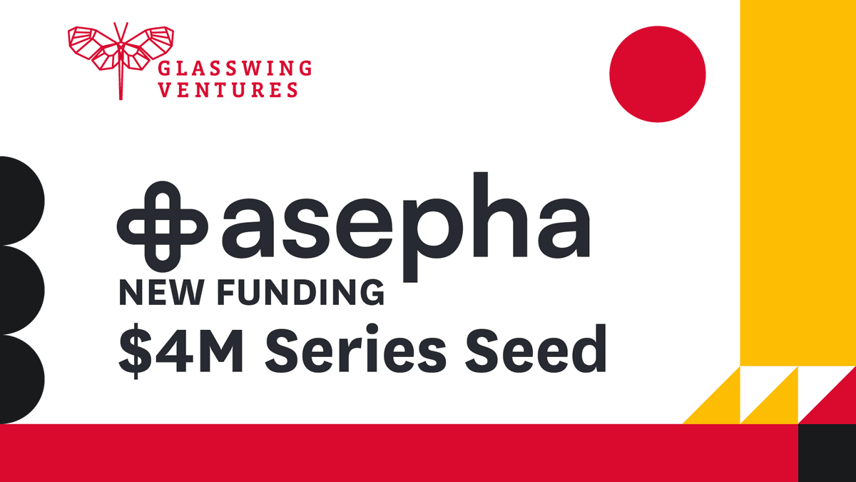 GlasswingVC's tweet image. Glasswing Ventures is excited to announce its Seed investment in Asepha — an agentic pharmaceutical platform safely automating workflows for pharmacists around the world. Learn more about Asepha here: glasswing.vc/blog/asepha-fo…