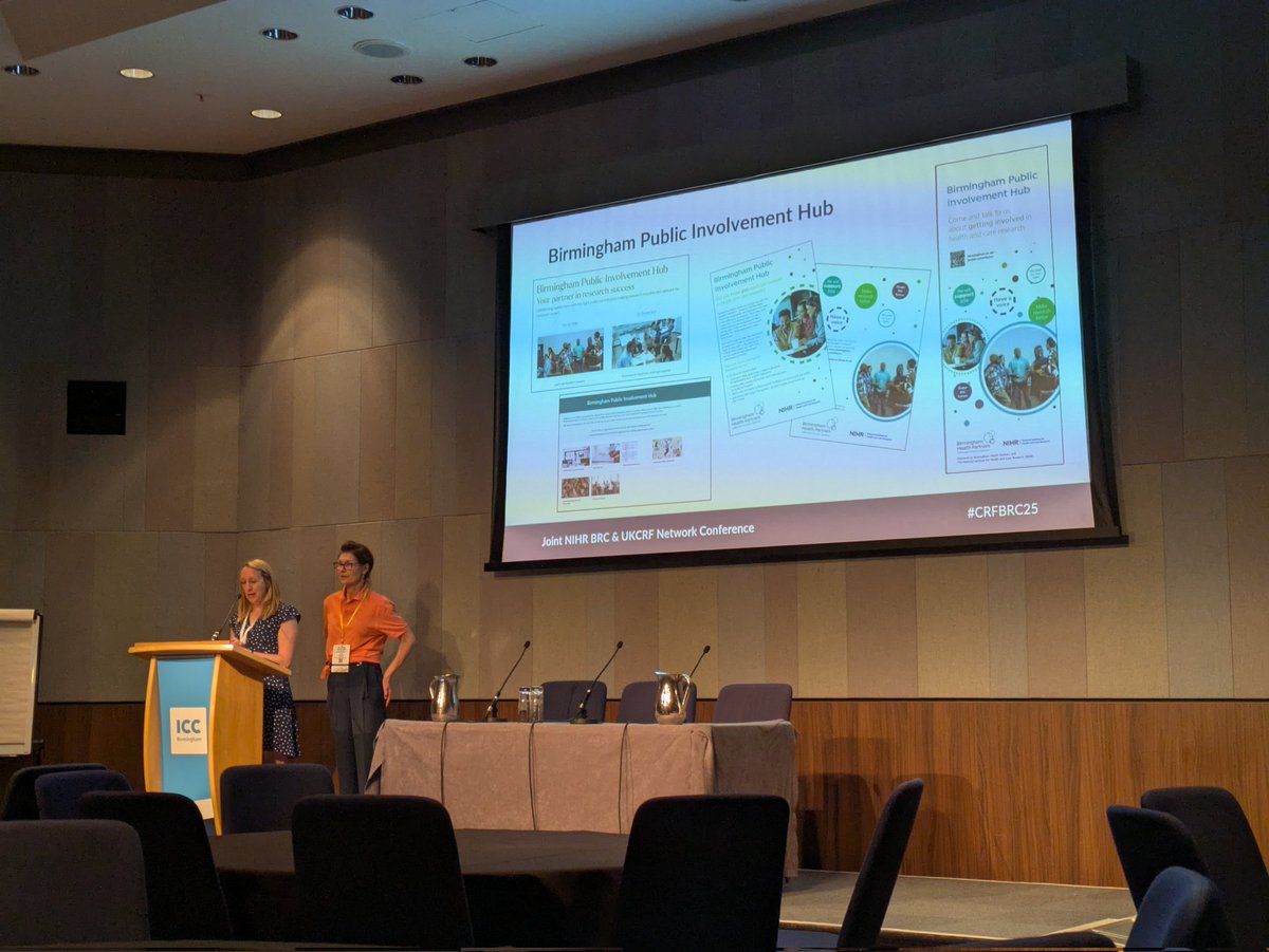 BirminghamBRC's tweet image. After lunch (and ice cream! 🍨) it's now time for parallel sessions here at #CRFBRC25 - and our PPIE team is presenting about their work to avoid duplication & create a comprehensive hub to streamline PPIE across organisations in our region.
@laura_j_chapman & Claire Wickett 👏