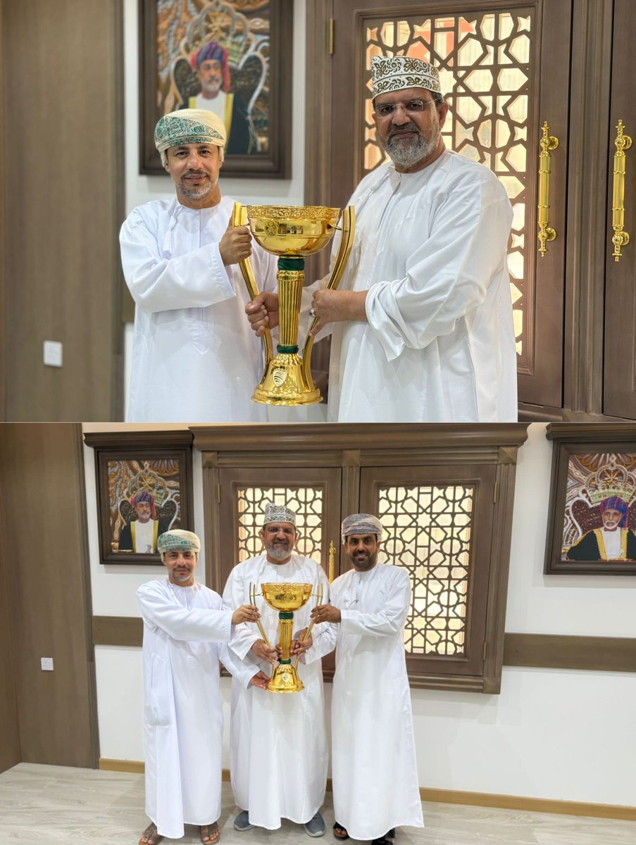 قام مجلس الإدارة بزيارة إلى رجل الأعمال الفاضل / شاهين بن محمد البلوشي رئيس مجلس إدارة شركة تلال الرسيل للتجارة ، و تأتي هذه الزيارة من قبل الأستاذ/ احمد العويسي تعبيرا عن امتنان مجلس الإدارة  لما قدمه من دعم و مساندة ساهم في تعزيز انشطة النادي و برامجه و من أبرزها تحقيق الكأس