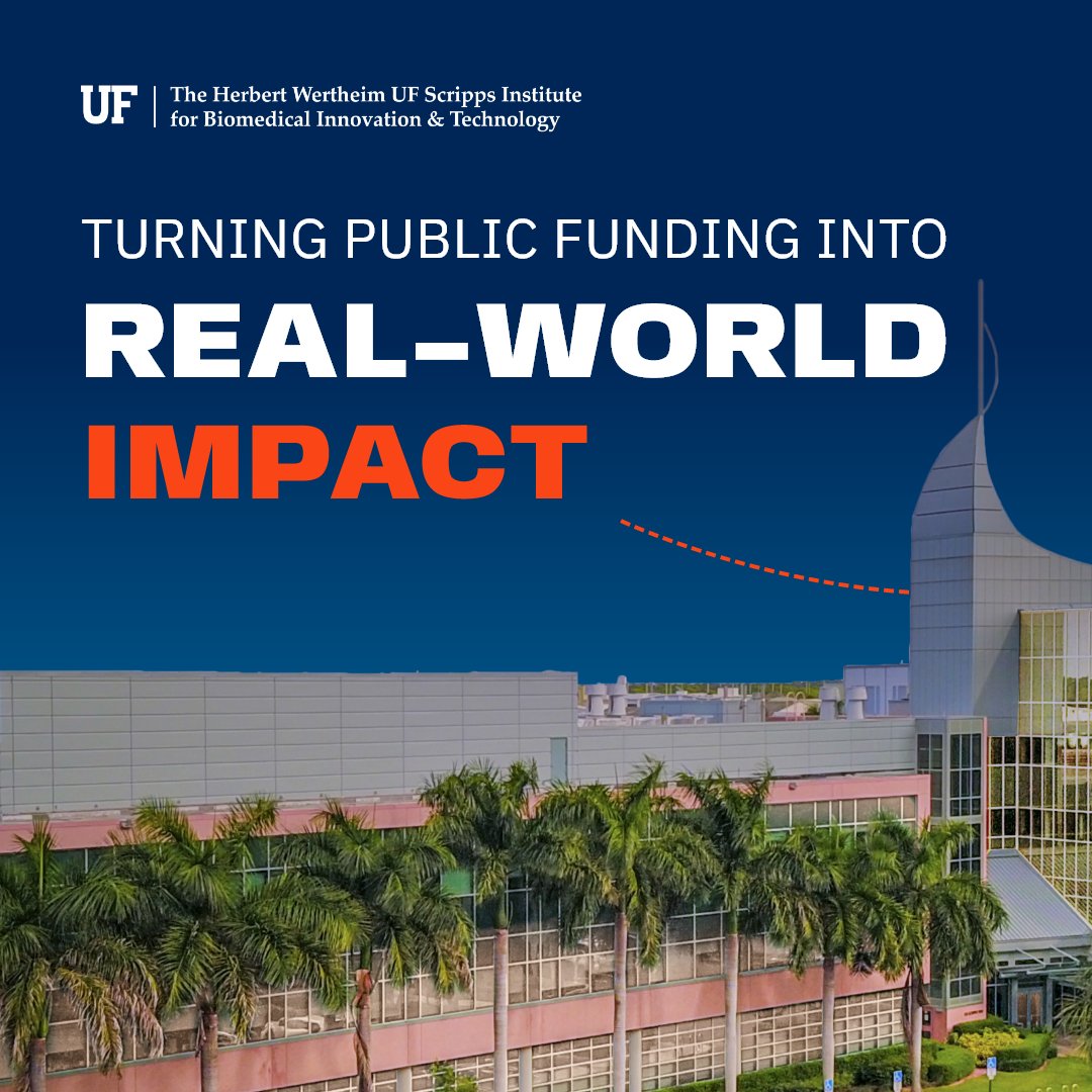 UFScripps's tweet image. Your tax dollars at work. Thank you!
NIH grants funded by public support are powering groundbreaking science in Jupiter, FL, from inflammation research to therapies for rare brain disorders.
We’re proud to turn funding into real-world impact.
📷 wertheim.scripps.ufl.edu/2025/06/25/sta…