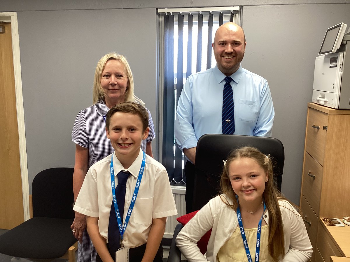 We've had a new Headteacher and Deputy Head for the day! (Along with two new students!) They both did a wonderful job including taking assembly,looking after the gold book, insisting the adults wear uniform and organising a disco and non-uniform day for later in the year.