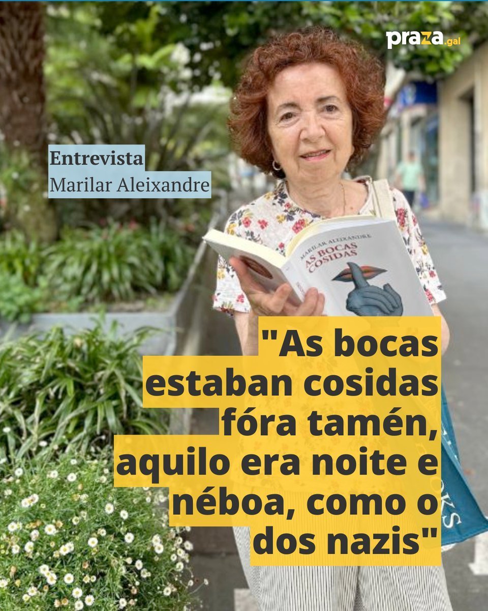 Praza Pública (@prazapublica) on Twitter photo <a href="/BelaMistura/">Ana González Liste</a> <a href="/MarilarAleix/">Marilar Aleixandre</a> 📚A nova ficción de Marilar Aleixandre está moi pegada á realidade. Parte dunha descuberta na súa familia que lle permitiu coñecer como se silencian as cuestións ligadas á represión no golpe, a guerra e a ditadura praza.gal/cultura/as-boc… <a href="/BelaMistura/">Ana González Liste</a> <a href="/MarilarAleix/">Marilar Aleixandre</a> 📚A nova ficción de Marilar Aleixandre está moi pegada á realidade. Parte dunha descuberta na súa familia que lle permitiu coñecer como se silencian as cuestións ligadas á represión no golpe, a guerra e a ditadura praza.gal/cultura/as-boc…