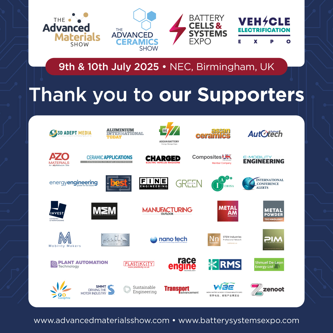 Advanced Materials Show (@materialsshow) on Twitter photo Thank you to all of our 2025 supporters at <a href="/MaterialsShow/">Advanced Materials Show</a> and <a href="/CeramicsShow/">The Advanced Ceramics Show</a>! Your continued support helps drive innovation forward ✨
#AMS25 #ACS25 Thank you to all of our 2025 supporters at <a href="/MaterialsShow/">Advanced Materials Show</a> and <a href="/CeramicsShow/">The Advanced Ceramics Show</a>! Your continued support helps drive innovation forward ✨
#AMS25 #ACS25