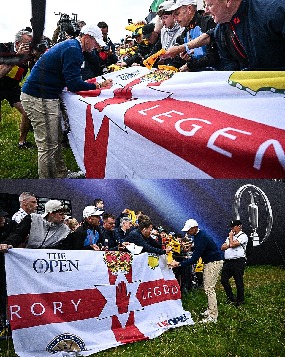 Rory's already feeling the love at Portrush. 🙌