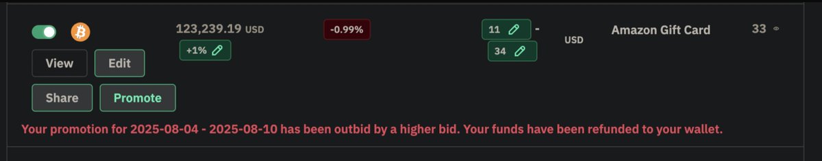 NoonesTech's tweet image. 🚀 Released update for pinned offers!
Users can now place a new bid even if their previous one was overbid.
More control, more chances to win the deal — try it out now! 💥 #NoOnes #CryptoMarketplace