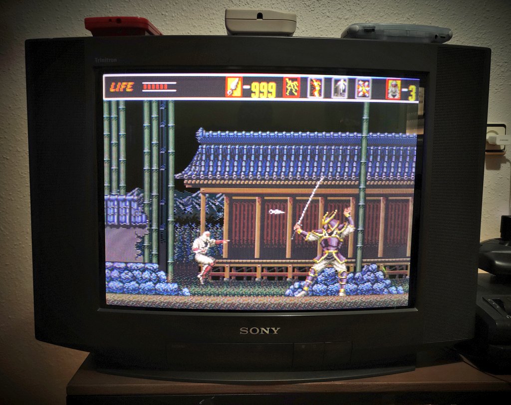 RetroBits8's tweet image. No recuerdo a nadie que tuviese una Mega Drive y no haya jugado a este juego. The Revenge of Shinobi!! Juego que vino en numerosos Mega Pack y que hacía las delicias de los afortunados poseedores de Mega Drive. Qué mejor juego para estrenarla!! 😍
#retrogaming #megadrive