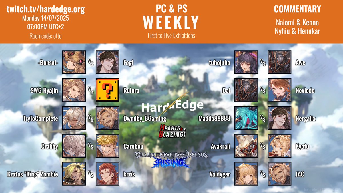 veeveer2's tweet image. Tonight we&apos;ll have another Hardedge FT5 #GBVSR weekly, 7 PM CEST @ twitch.tv/hardedge_org. See you there!