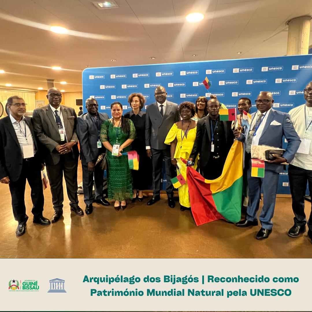 Nota de agradecimento
O IBAP sob a tutela de Ministro do Ambiente, Eng. Viriato Cassamá, agradece sinceramente pelas mensagens e demonstrações de apreço pela conquista deste importante reconhecimento, o Arquipélago dos Bijagós um Sítio de Património Mundial Natural da UNESCO.