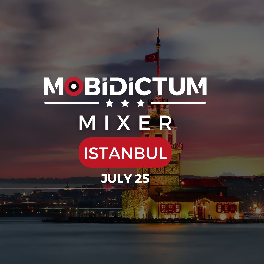 🔴 Before a trend becomes obvious, it’s a whisper.

📍Mobidictum Mixer 2025

🗓️ July 25 | Istanbul

No booths. No fluff. No badge-collecting.

Just 100 sharp minds in one room.

Studios, investors, builders, and analysts syncing around the early signals of gaming in H2 2025, and