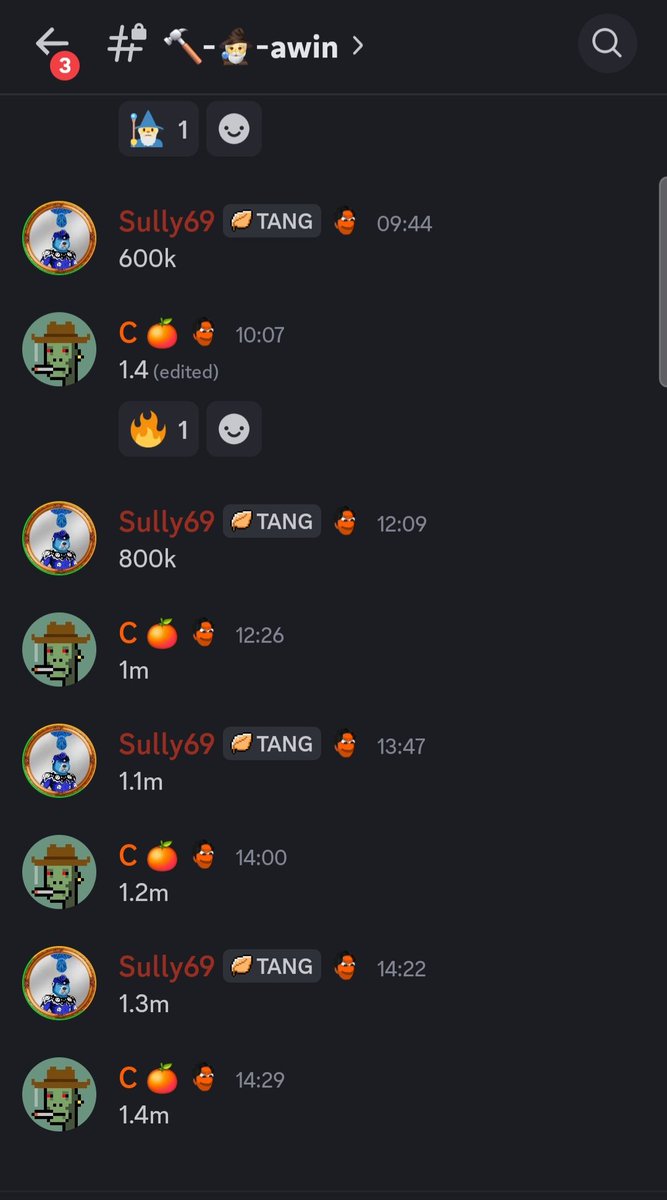 🌱 🍊🧙🪞🍕☕Tom Bepe (@bytesandblocks) on Twitter photo 🔔🥊 Heavyweights getting at it for <a href="/aWizardxch/">🌱 aWizard ⚡️</a> NFT
Thats a lot of $BEPE
Started at 10k 👀 🔔🥊 Heavyweights getting at it for <a href="/aWizardxch/">🌱 aWizard ⚡️</a> NFT
Thats a lot of $BEPE
Started at 10k 👀