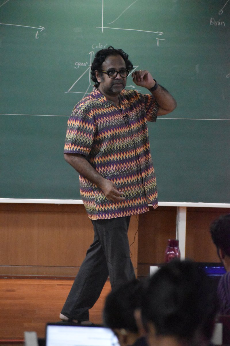 camp_course's tweet image. Thanking Prof. Collins Assisi for a brilliant session at CAMP 2025 where he introduced nonlinear dynamical systems and unpacked neuronal excitability and network properties, all with a spark of humour that kept both neurons and laughs firing!