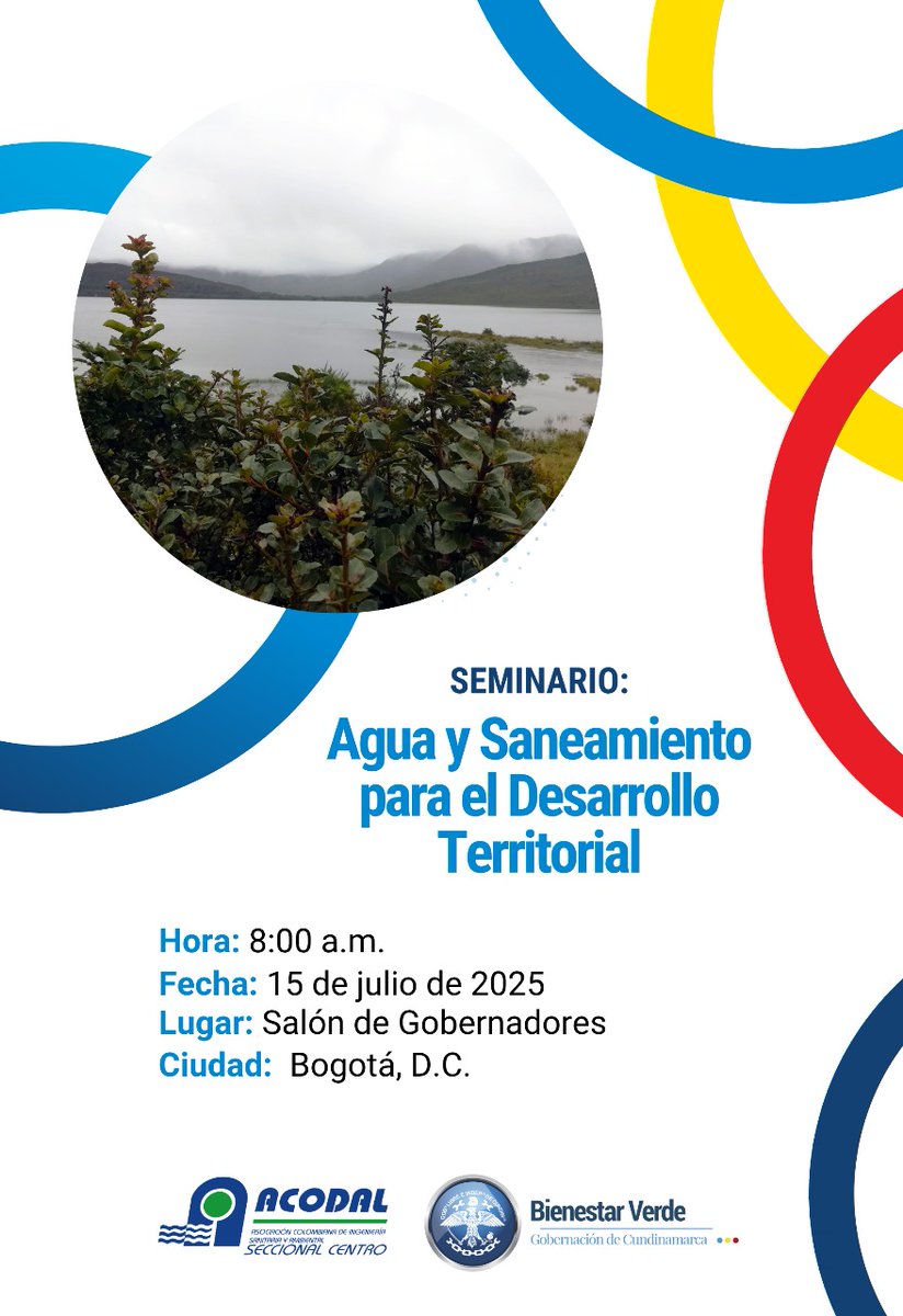 Secretaría de Bienestar Verde (@ambientecund) on Twitter photo 🗣️Junto a <a href="/ACODAL/">ACODAL NACIONAL</a> realizaremos seminario: “Agua y Saneamiento para el Desarrollo Territorial”,
un espacio para fortalecer capacidades operativas, administrativas y jurídicas de prestadores de servicios públicos.
#BienestarVerde.💧 🗣️Junto a <a href="/ACODAL/">ACODAL NACIONAL</a> realizaremos seminario: “Agua y Saneamiento para el Desarrollo Territorial”,
un espacio para fortalecer capacidades operativas, administrativas y jurídicas de prestadores de servicios públicos.
#BienestarVerde.💧