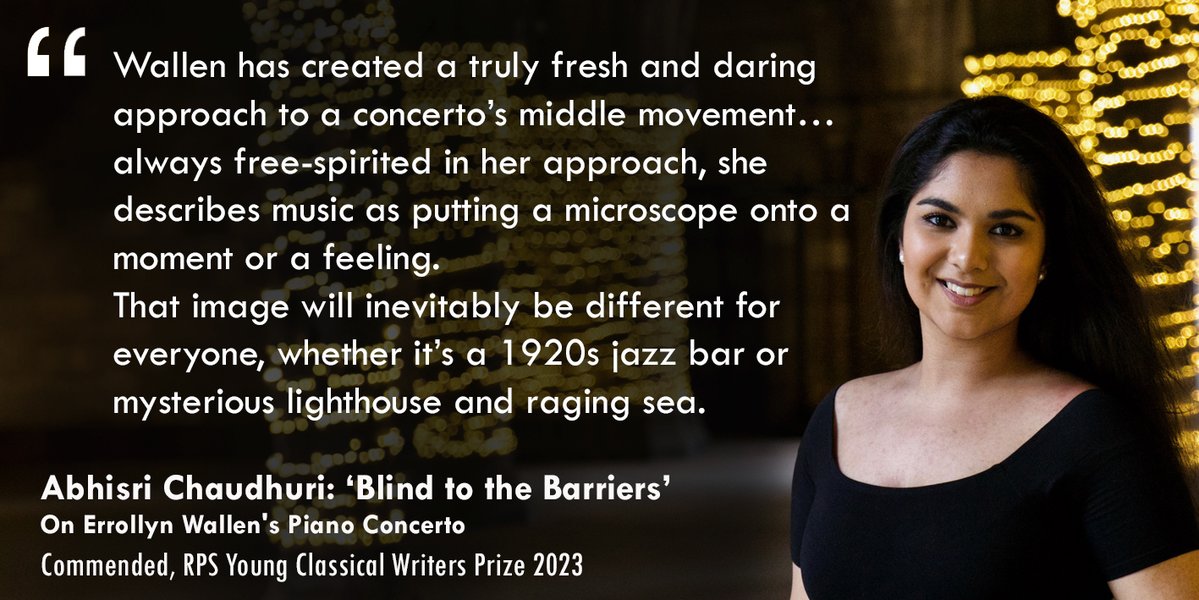 RoyalPhilSoc's tweet image. The RPS Young Classical Writers Prize invites writers aged 16-25 to capture in words their musical passions. Abhisri (pictured) wrote about a musical gem she had recently discovered - what would you write about? Find out more and apply by 29 August: royalphilharmonicsociety.org.uk/awards/rps-you…
