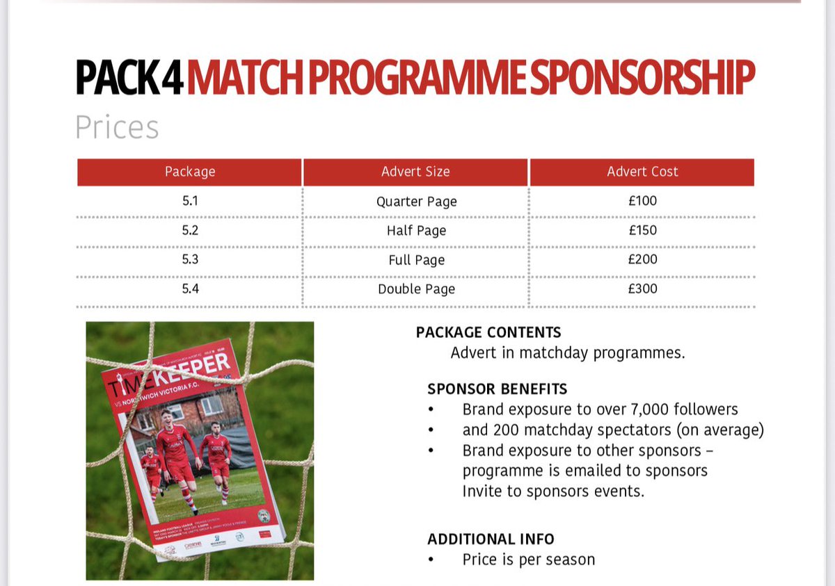 Whitchurch Alport Football Club (@alportfc) on Twitter photo MATCH DAY PROGRAMME ADVERTISING🔴⚪️
We’re just in the process of putting the finishing touches to our 2025/26 match day programme courtesy of <a href="/MatchdayPro/">Matchday Programmes - Design & Print Service</a> and have a few advertising spaces available, so if you’re looking to get involved at the club and advertise your business MATCH DAY PROGRAMME ADVERTISING🔴⚪️
We’re just in the process of putting the finishing touches to our 2025/26 match day programme courtesy of <a href="/MatchdayPro/">Matchday Programmes - Design & Print Service</a> and have a few advertising spaces available, so if you’re looking to get involved at the club and advertise your business