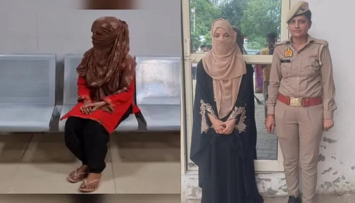 IamRealChulbul's tweet photo. Meet a model muslim woman citizen from India, Reena Bano. Ms. Bano trapped her Hindu female friend and had her raped by an accomplice muslim man. They forced the poor Hindu woman to convert to Islam.
Ms. Bano has been arrested while her rapist friend is on the run. https://t.co/cvZxC5CblM