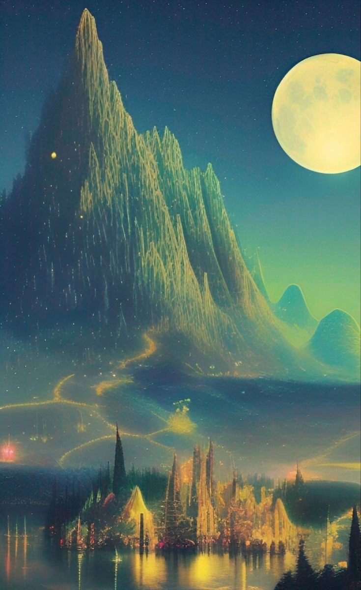 One of my favorite lesser-known facts of Lord of the Rings, Middle-earth, is the first rising of the Moon. Having awoken in a time where only the Stars lit the world, the Elves, who called themselves, the Eldar (Star-People). They were one people who lived under the starry skies,